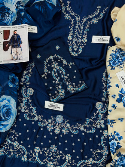 🌸 LUXURY SILK EMBROIDERED COLLECTION  MR-007