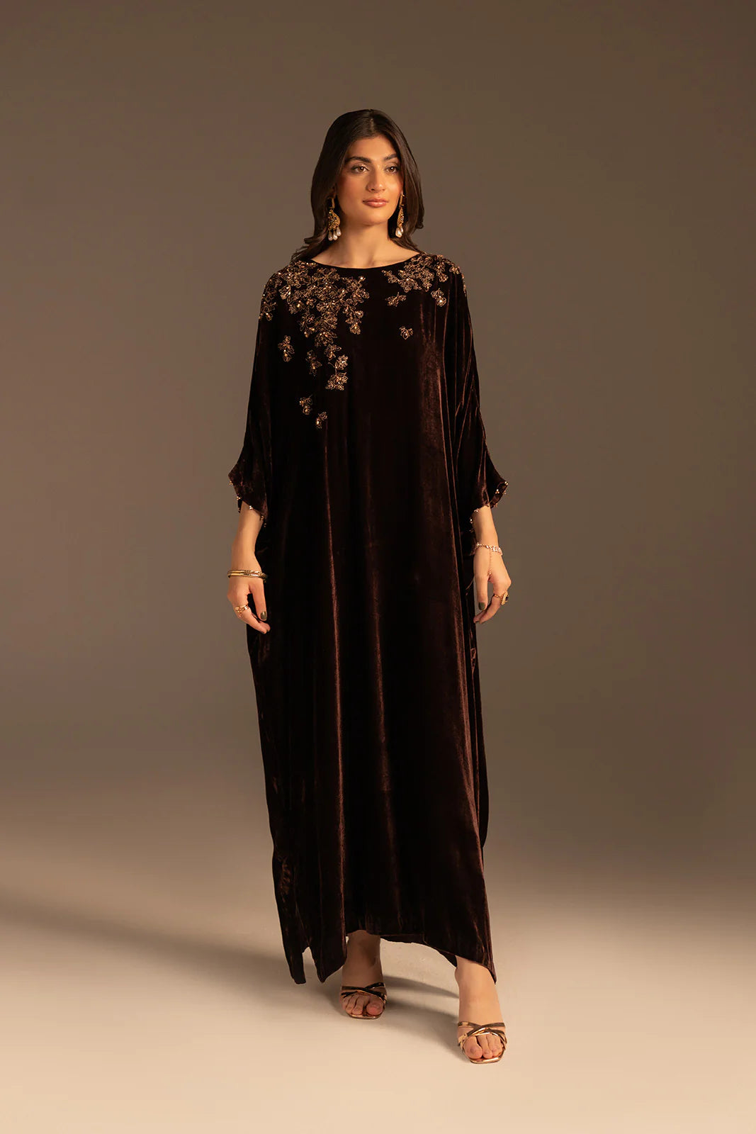 Velvet Bloom Kaftan