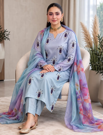 3-piece Shamoze Silk Tie &Dye ensemble MR-004