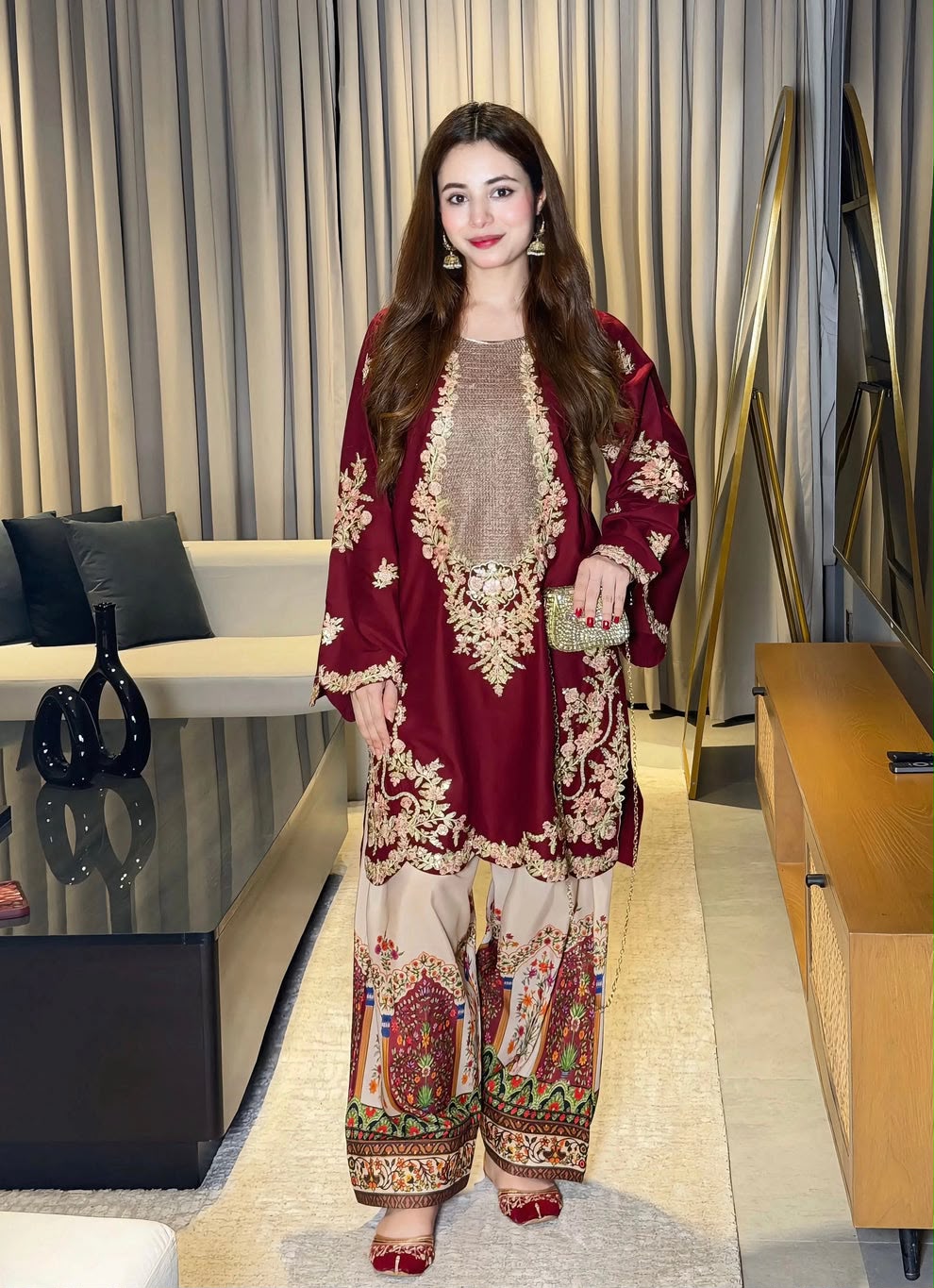 PREMIUM UNSTITCHED 2-PIECE SILK COLLECTION MR-005
