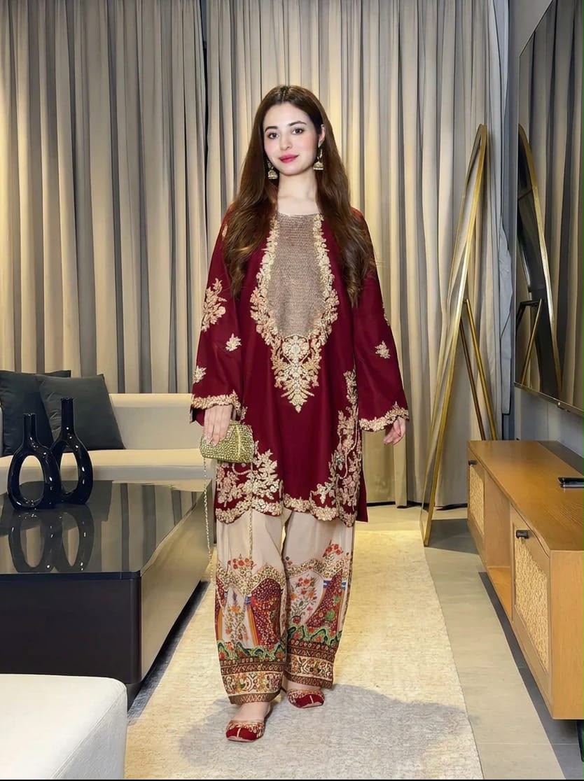 PREMIUM UNSTITCHED 2-PIECE SILK COLLECTION MR-005